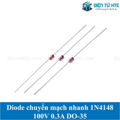 Diode chuyển mạch nhanh 1N4148 100V 0.3A chân cắm DO-35