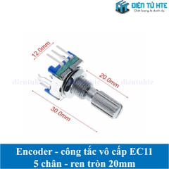 Encoder xoay/Biến trở số/công tắc vô cấp EC11 EC11I 5 chân dài 20mm