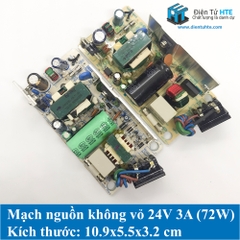 Nguồn không vỏ 24V 3A chất lượng