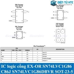 IC logic cổng EX-OR SN74LVC1G86 C86J SN74LVC1G86DBVR SOT-23-5