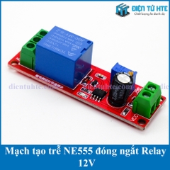 Mạch tạo trễ NE555 đóng ngắt Relay