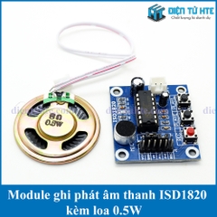 Module thu phát âm thanh ISD1820 kèm loa 0.5W