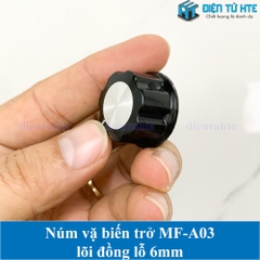 Núm vặn biến trở MF-A03 lõi đồng lỗ 6mm