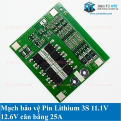 Mạch sạc xả bảo vệ Pin 3S 11.1V 12.6V 25A