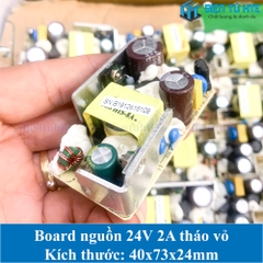 Board nguồn tháo vỏ 24V 2A 40x73x24mm loại tốt