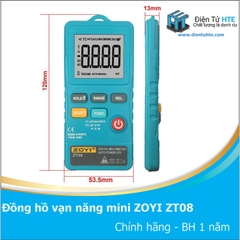 Đồng hồ vạn năng tự động siêu nhỏ ZOYI ZT08 TRUE RMS - Chính hãng