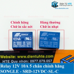 Relay 12V 10A 5 chân SRD-12VDC-SL-C