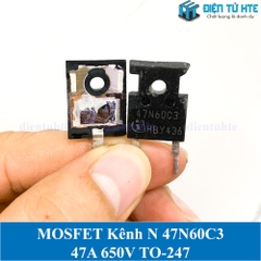 [THÁO MÁY] MOSFET kênh N 47N60C3 SPW47N60C3 RDSon 0.07 ohm 650V 47A TO-247 chính hãng