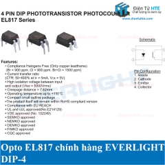 Opto cách ly quang EL817 DIP-4 EVERLIGHT loại tốt