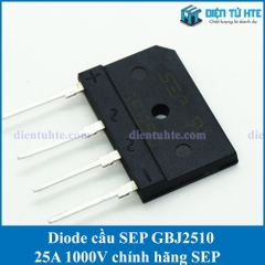 Diode chỉnh lưu cầu GBJ2510 25A 1000V chính hãng SEP