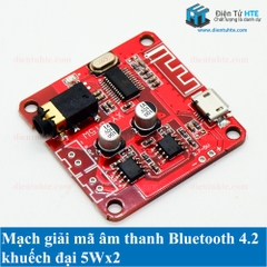 Mạch thu giải mã âm thanh Bluetooth 4.2 KĐ 5Wx2 XY-BT5W