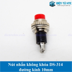 Nút nhấn không khóa DS-314 DS314 đường kính 10mm