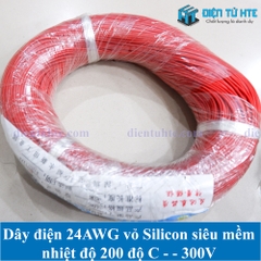 Dây điện đơn Silicon siêu mềm chịu nhiệt 24AWG 40*0.08TS OD 1.6mm