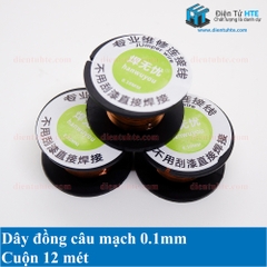 Dây đồng câu mạch 0.1mm 12met