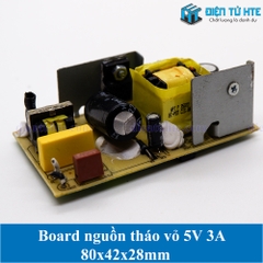 Board nguồn tháo vỏ 5V 3A 80x42x28mm