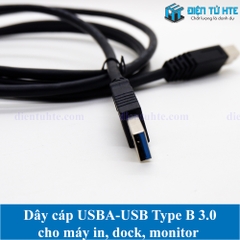 Dây USB A sang USB B 3.0 cho máy in, Monitor, Hub ổ cứng 1.5 mét