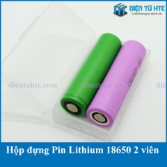 Hộp nhựa đựng Pin Lithium 18650 2 viên