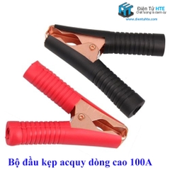 Bộ đầu kẹp acquy 100A (Đen-Đỏ)