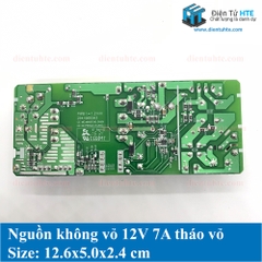 Board nguồn không vỏ 12V 7A tháo vỏ