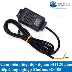 Cảm biến nhiệt độ - độ ẩm SHT20 giao tiếp Công nghiệp Modbus RS485