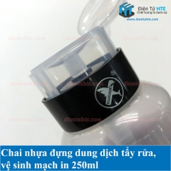 Chai nhựa đựng dung dịch vệ sinh - tẩy rửa mạch in 250ml