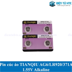 Pin cúc áo TIANQIU AG6 LR920 371A 1.55V Alkaline (Trong vỉ)