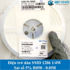 Điện trở dán SMD 1206 1/4W Sai số 5% 0.05R