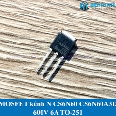 MOSFET kênh N CS6N60 CS6N60A3D 600V 6A TO-251