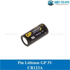 Pin Lithium GP CR123A 3V Đen (Không sạc lại) cho máy công nghiệp - máy ảnh