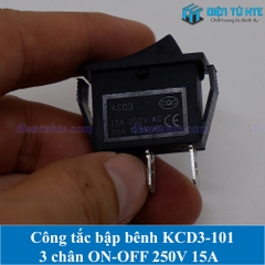 Công tắc bập bênh ON-OFF KCD3 KCD3-101 3 chân 250V 16A - Màu đỏ
