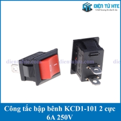 Công tắc bập bênh KCD1-101 2 cực 6A 250V 21x15mm