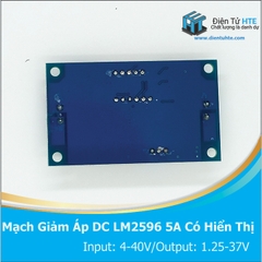 Module giảm áp DC-DC LM2596 5A 75W có hiển thị