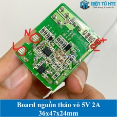 Board nguồn tháo vỏ 5V 2A 36x47x24mm loại tốt