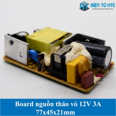 Board nguồn tháo vỏ 12V 3A 77x45x21mm