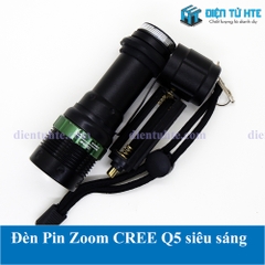 Đèn Pin Zoom mini CREE Q5 siêu sáng