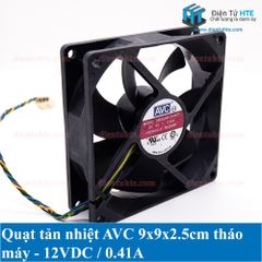 Quạt tản nhiệt AVC 9x9x2.5cm 12V 0.41A - Tháo máy