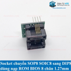 Socket - Đế chuyển SOP8 SOIC8 sang DIP8 nạp rom BIOS pitch 1.27mm