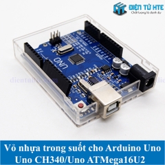 Vỏ hộp bảo vệ Arduino Uno R3 nhựa trong suốt