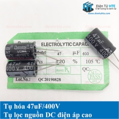 Tụ điện tụ hóa 47uF 400V 16x25mm