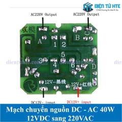 Mạch chuyển đổi nguồn DC-AC Inverter 12VDC sang 220VAC 40W