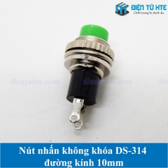 Nút nhấn không khóa DS-314 đường kính 10mm