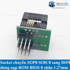 Socket - Đế chuyển SOP8 SOIC8 sang DIP8 nạp rom BIOS pitch 1.27mm