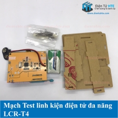 Mạch Test Linh Kiện Điện Tử Đa Năng LCR-T4 Kèm Pin - Có vỏ Mica