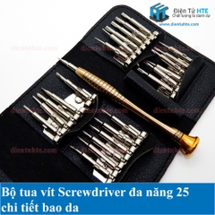 Bộ tua vít Screwdriver đa năng 25 chi tiết bao da