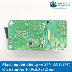 Nguồn không vỏ 24V 3A chất lượng
