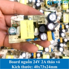 Board nguồn tháo vỏ 24V 2A 40x73x24mm loại tốt