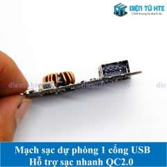 Mạch Pin dự phòng 1 cổng USB hỗ trợ sạc nhanh QC2.0/QC3.0