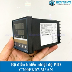 Bộ điều khiển nhiệt độ PID K type C700 Ngõ ra Relay Alarm C700FK07-M*AN kèm cảm biến