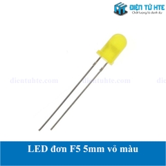 LED đơn F5 5mm vỏ màu đỏ - màu đỏ