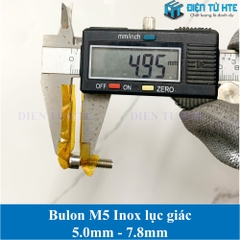 Ốc lục giác - Bulon lục giác Inox 304 Size M5